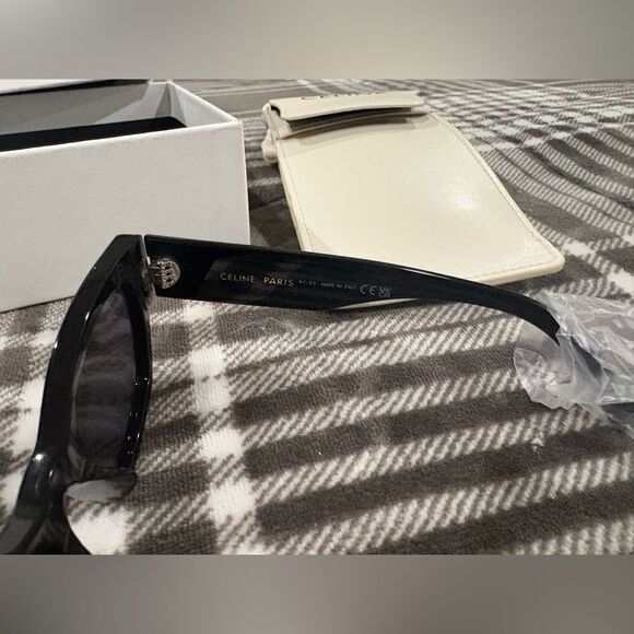 Celine Monochroms 01 sunglasses in Acetate. Black main image 6